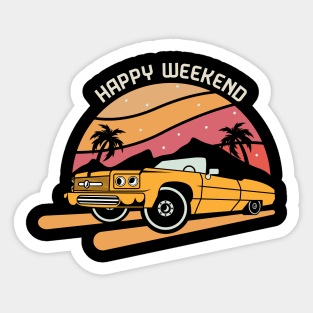 Happy Weekend Sticker